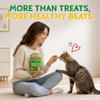Just Try Cat Grass Treats for Indoor Cats Hairball Control 13.4 OZ - Image 8
