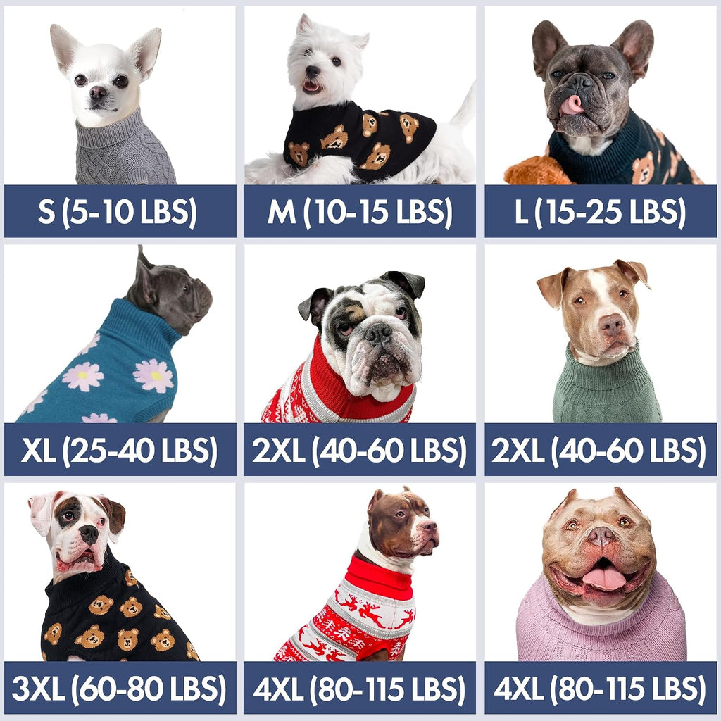 Spark Paws cable knitted pet pullover in pine green color