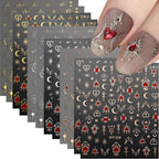 Splocudu 12 Sheets Star Nail Stickers front view packaging