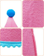 Adjustable elastic strap detail on small pet party hat
