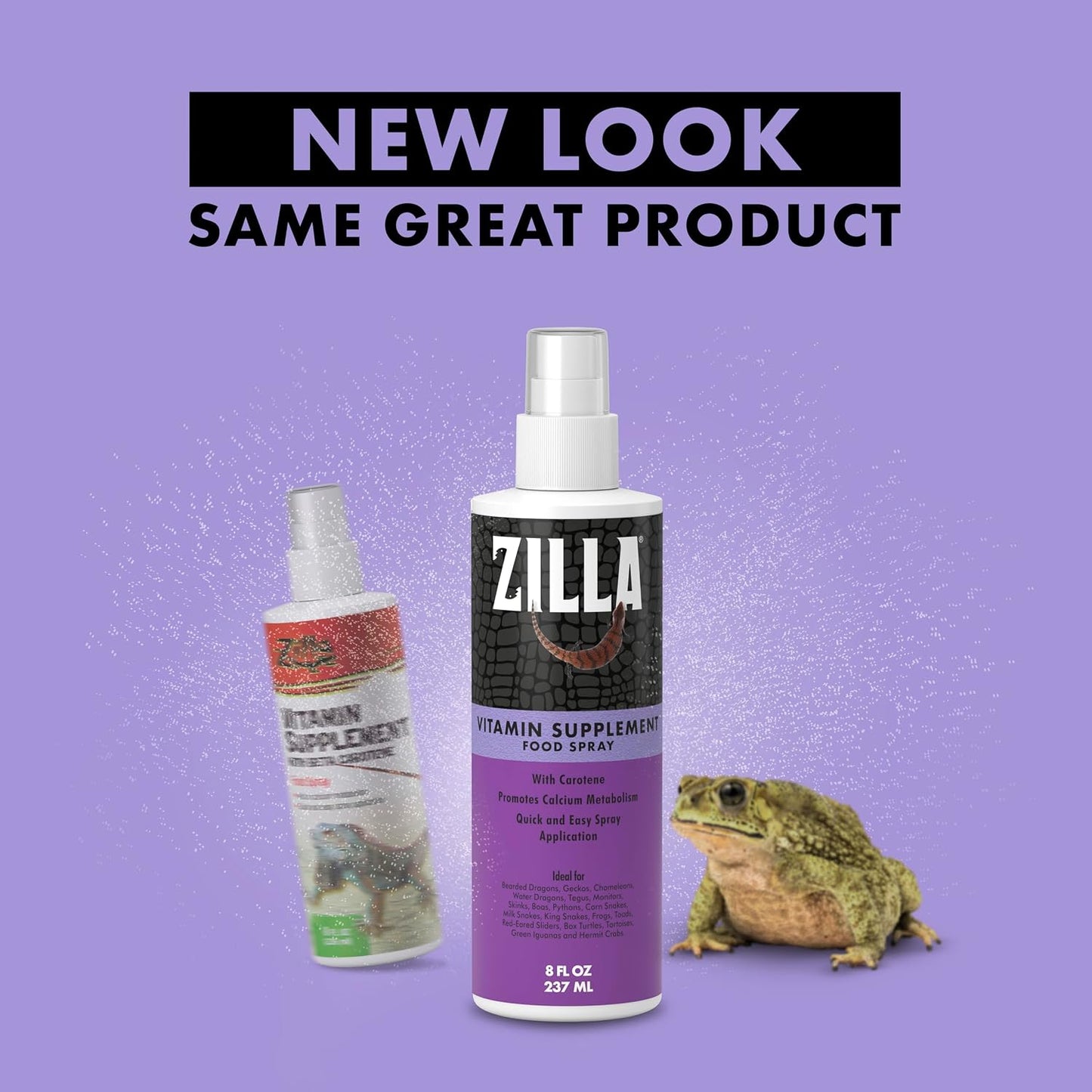 Zilla Vitamin Supplement Food Spray, with Carotene, Spray-on Multivitamin Supplement for Reptiles - Image 9
