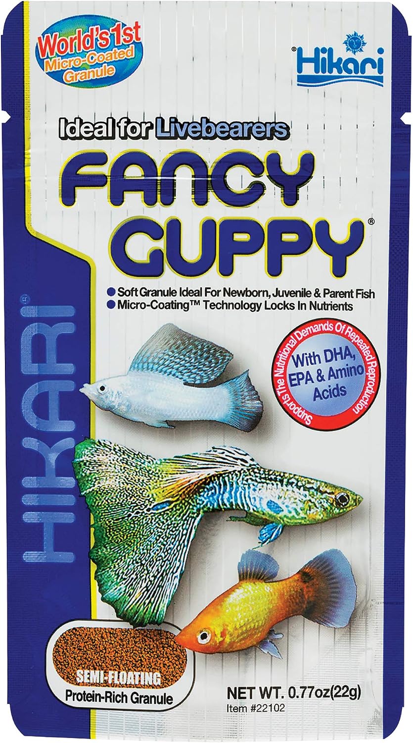 Hikari Tropical Fancy Guppy Fish Food 22 grams front view