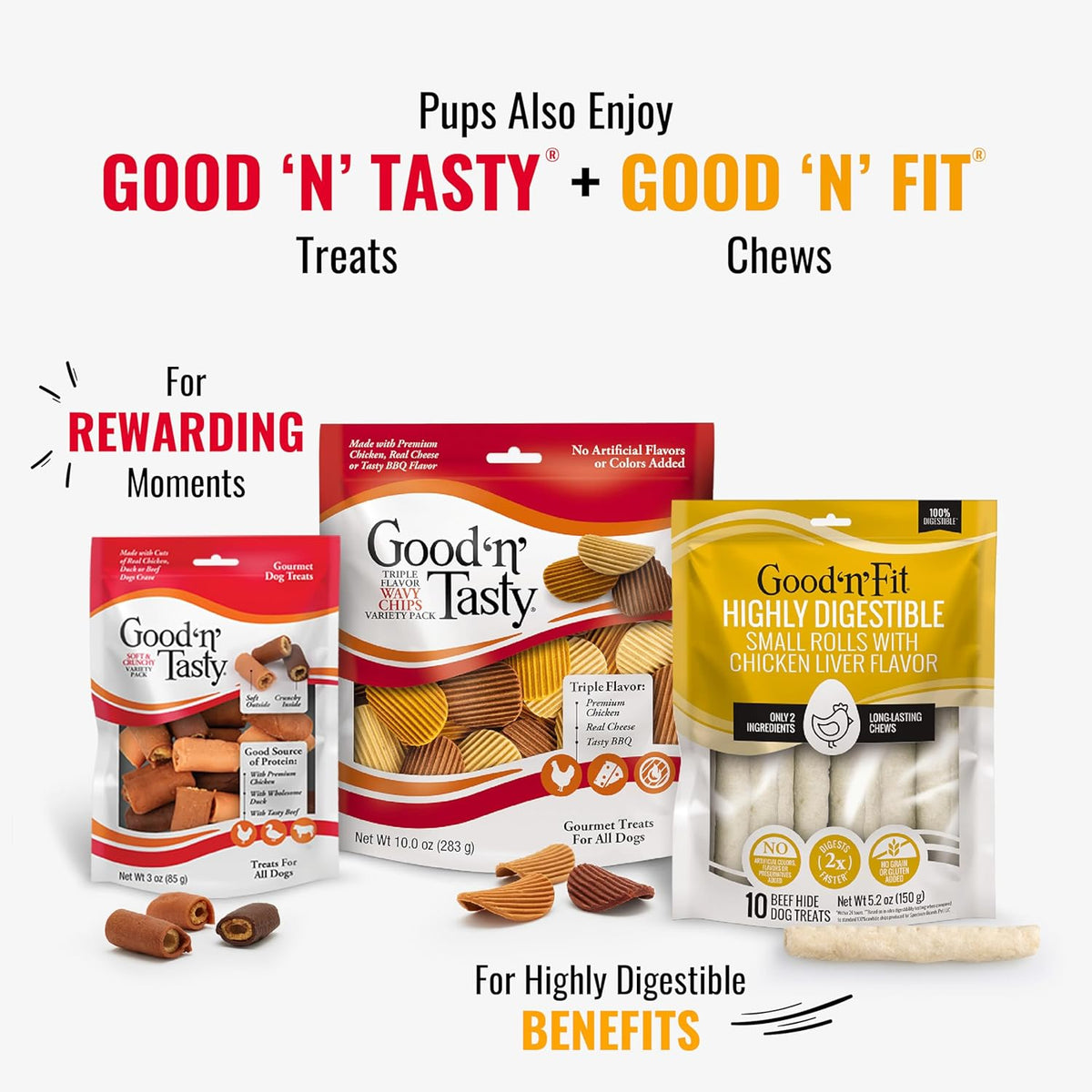 GOOD 'N' FUN Mini Rolls Long-Lasting Treat for Small Dogs, with Real Proteins, Beef Hide and Premium Chicken, Supports Dental Health, Mental Stimulation, 8 oz - Image 10