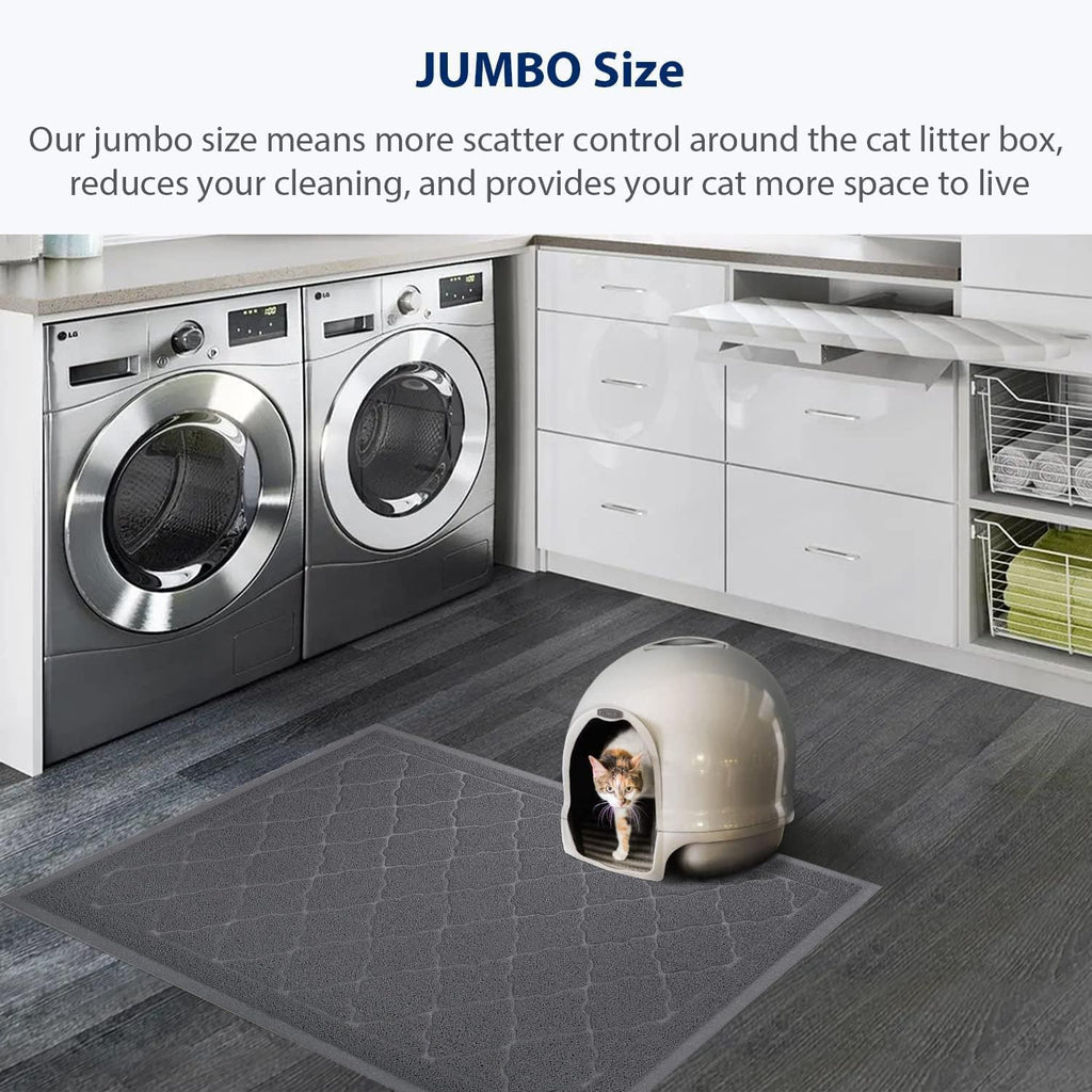 WePet extra large kitty mat non-slip backing underside view