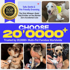 Whisper-Quiet Dog Nail Grinder, 50% More Powerful 6-Speed Pet Nail Trimmer with LED Display & 4 LED Lights, 3 Grinding Bits, No Over-Cutting, Stress-Free Grooming for Dogs, Cats & All Sensitive Pets - Image 9
