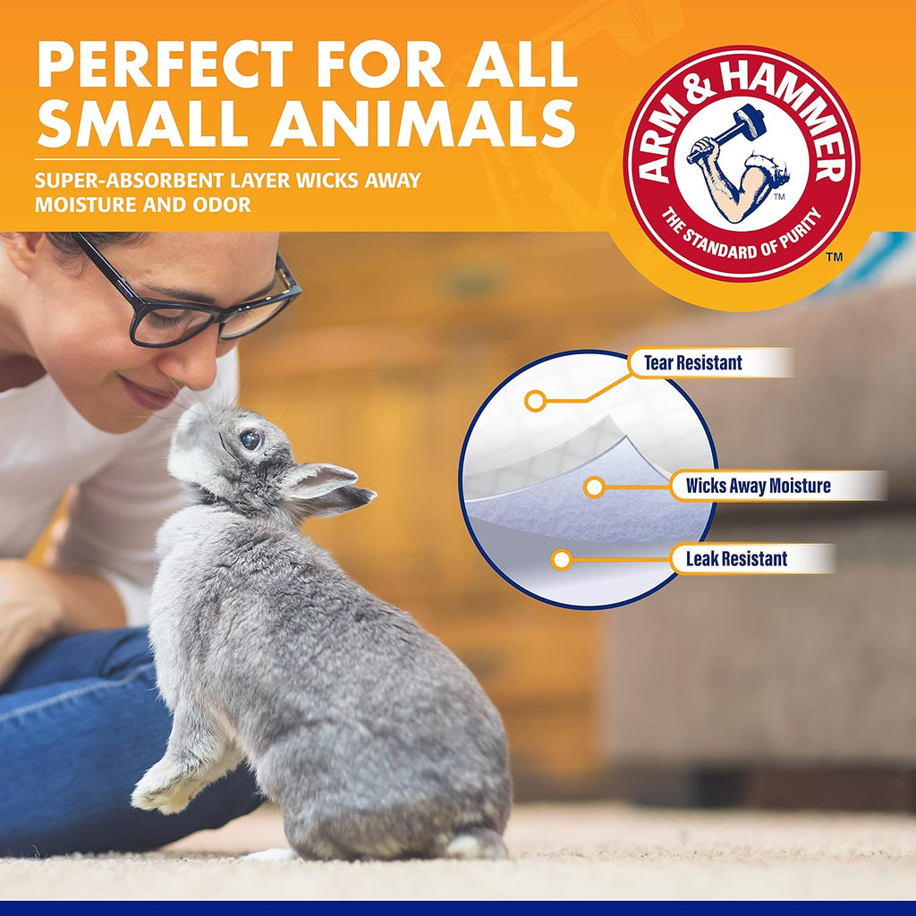 Arm and Hammer cage liners showing absorbent texture
