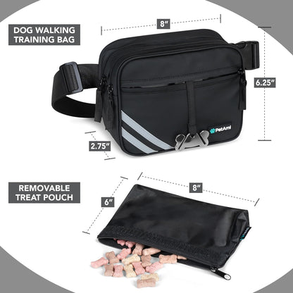 PetAmi dog training bag worn as a crossbody pack