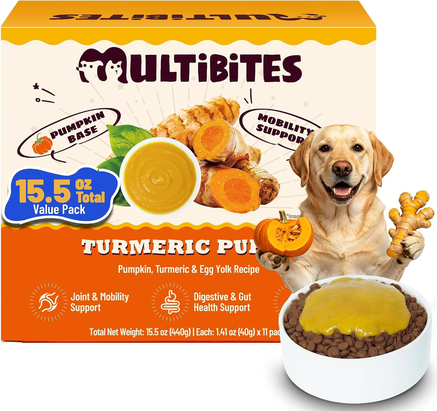 Healthy pumpkin and egg yolk pate for pets