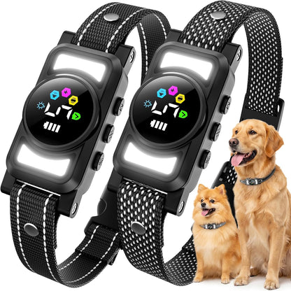 Jicawz AI smart dog bark collar front view