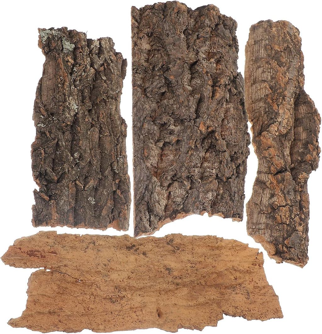 SEWACC Natural Cork Bark Bits front view showcasing organic tree bark texture for reptile tanks.