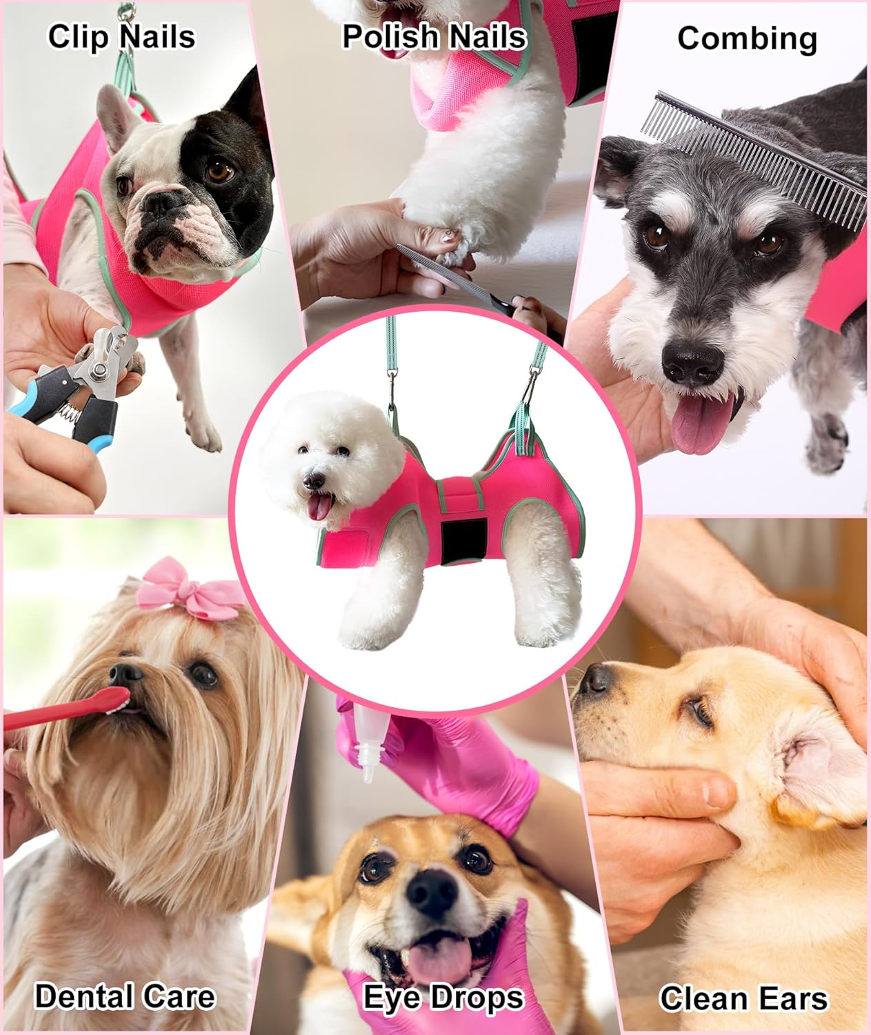 Side view of Kkiimatt hanging harness for medium dogs