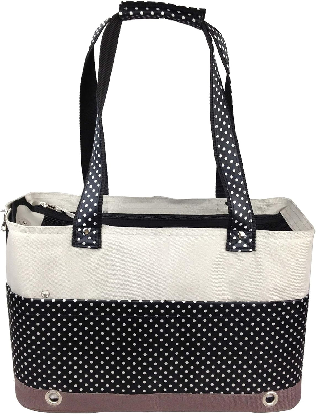 Pet Life fashion designer spotted pet carrier front view