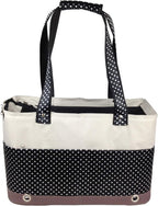 Pet Life fashion designer spotted pet carrier front view