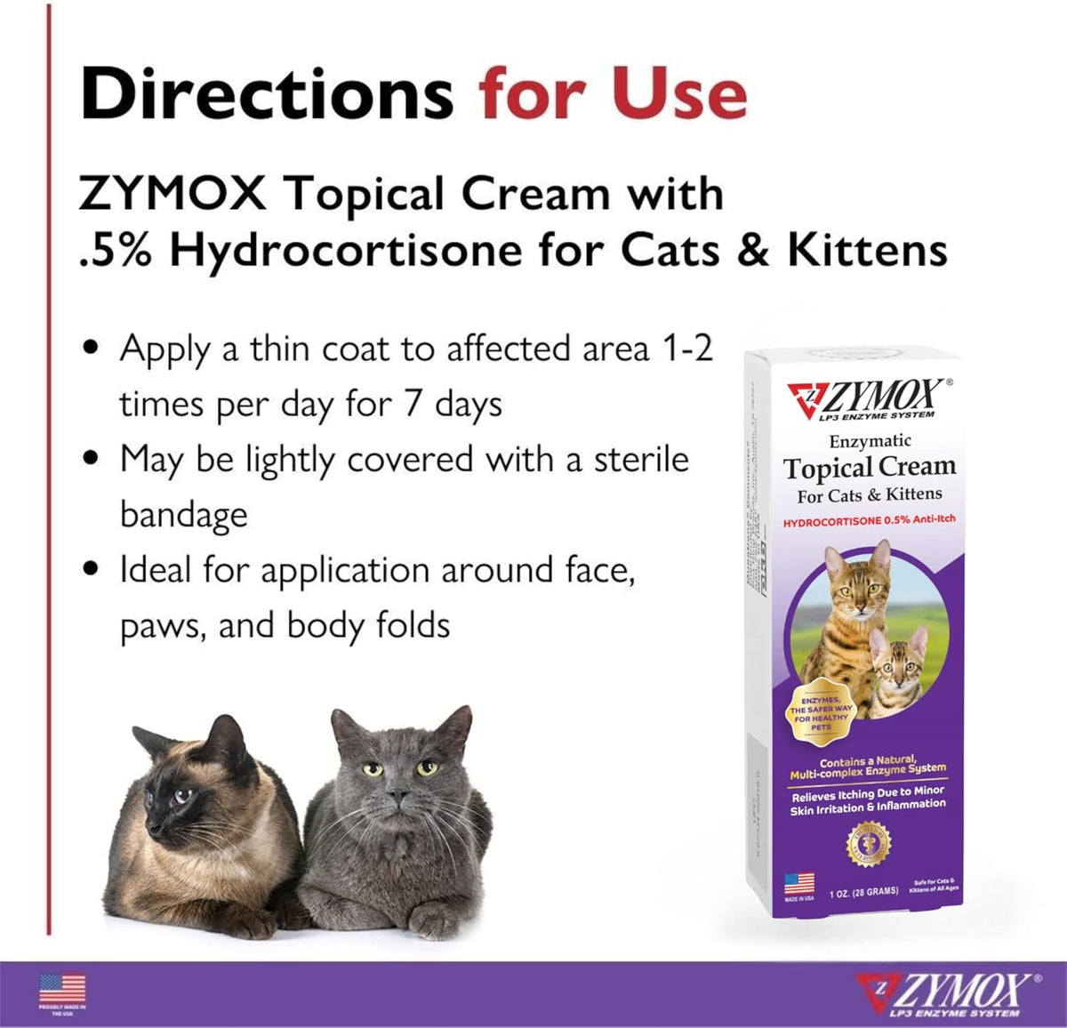 Zymox feline topical ointment catheter tip applicator close up