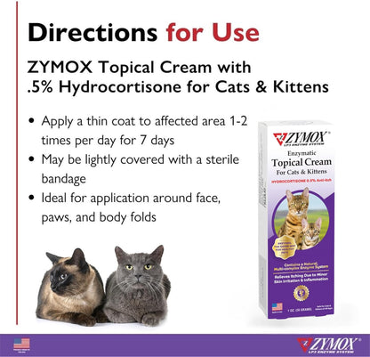 Zymox feline topical ointment catheter tip applicator close up