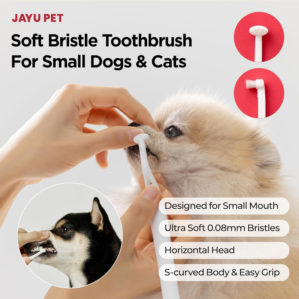 Jayu Pet toothbrush head detail for small dogs and cats
