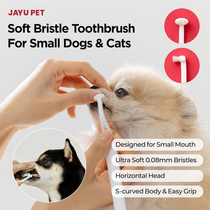 Jayu Pet toothbrush head detail for small dogs and cats