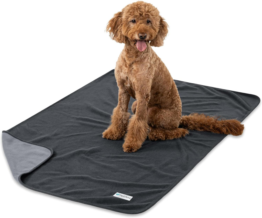 PetAmi Waterproof Dog Blanket for Small Medium Dogs Cats, Pee Proof Reversible Cat Blanket for Kitten Puppy, Soft Fleece Washable Pet Throw for Couch Car Crate Liner, 29x40 Taupe Beige - Image 13