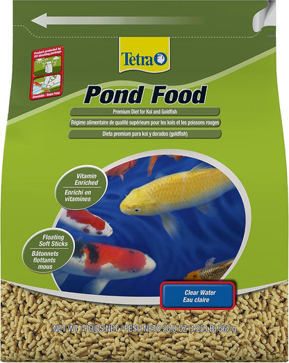 Tetra PondFood Premium Diet Koi and Goldfish Food front packaging view