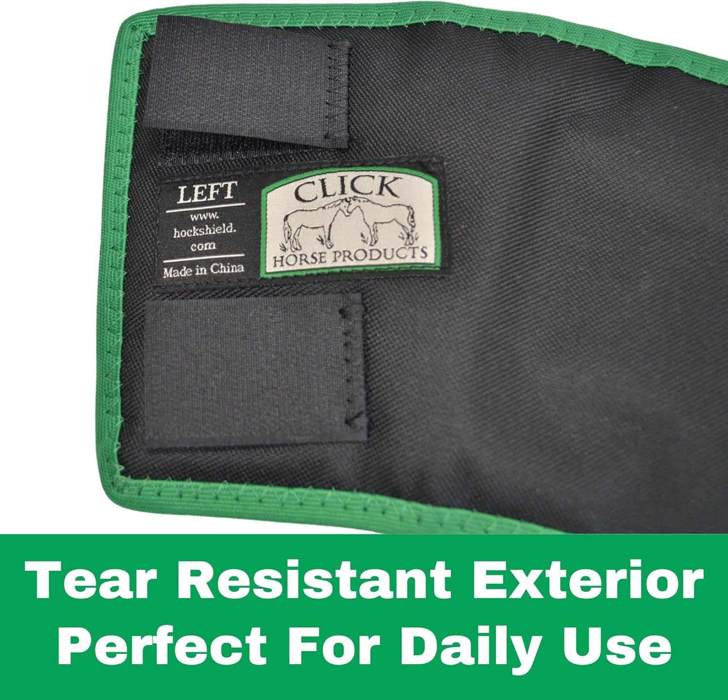 Click fetlock shield pair showing left and right leg coverage design