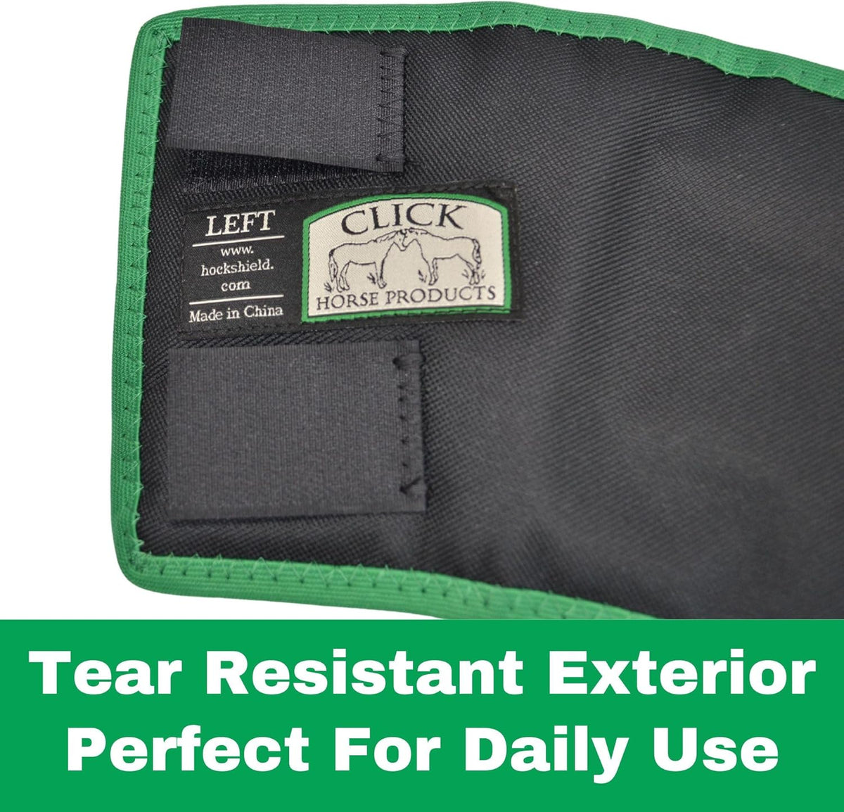 Click fetlock shield pair showing left and right leg coverage design