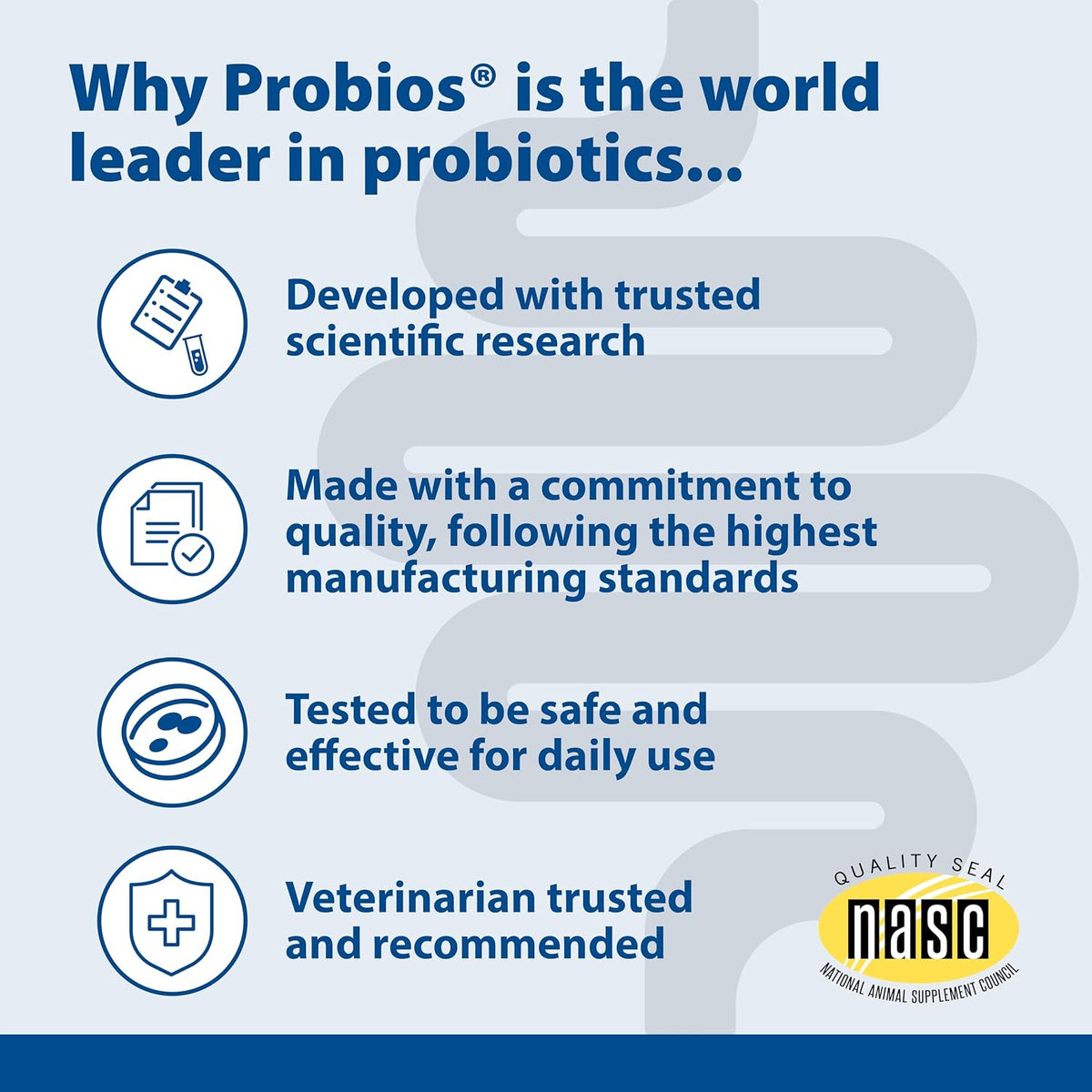 Probios digestive supplement bucket with clear product branding