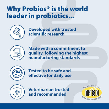 Probios digestive supplement bucket with clear product branding