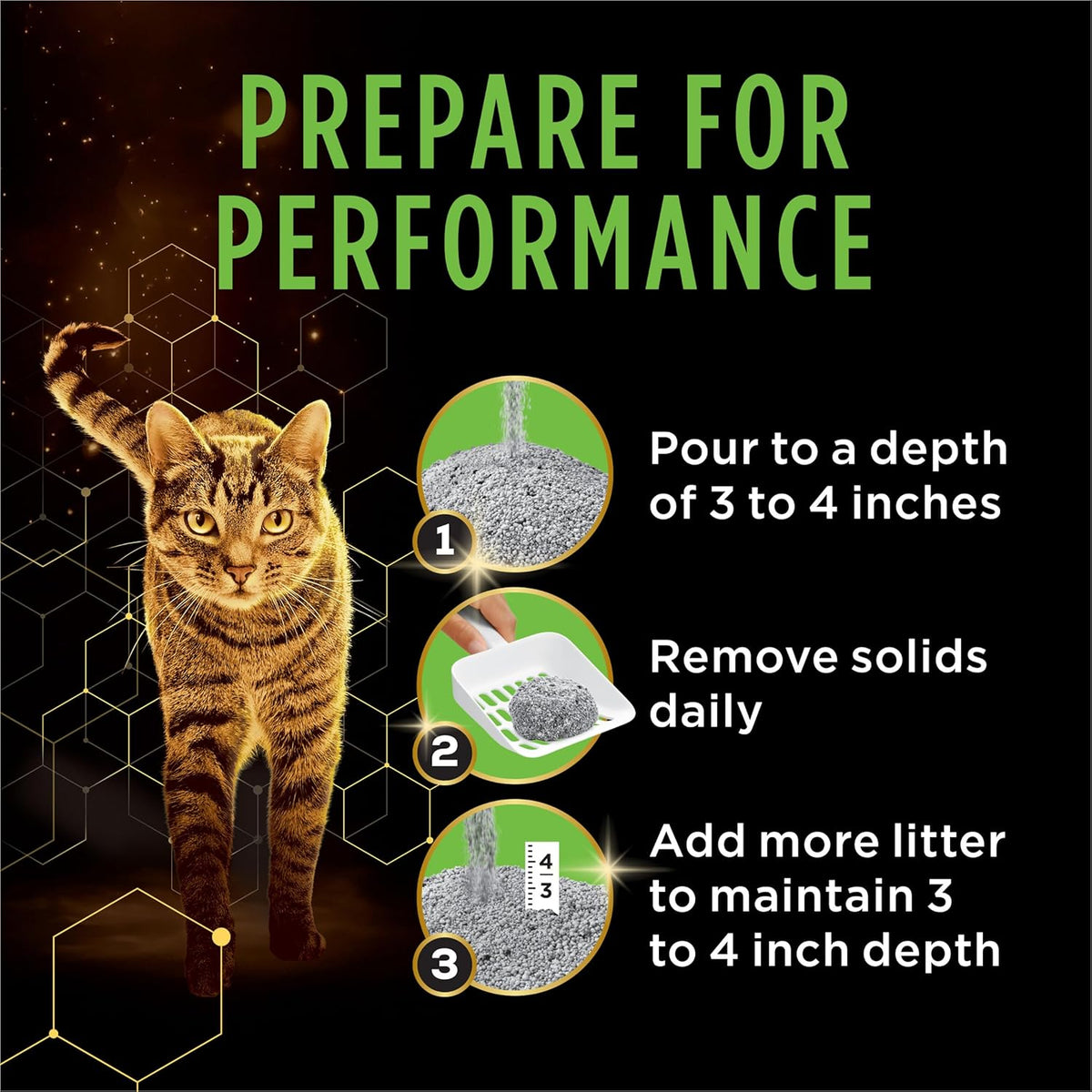 Top view of Purina Tidy Cats litter packaging