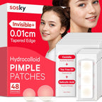 Sosky Invisible Hydrocolloid Acne Pimple Patches front view packaging
