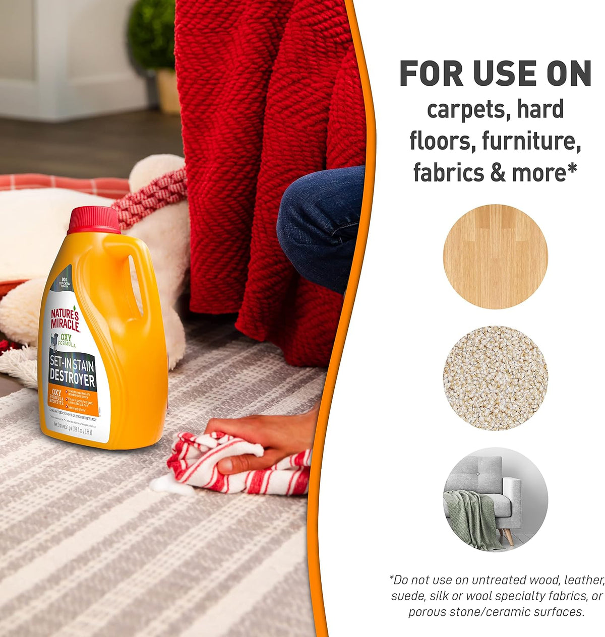 Nature's Miracle oxy formula for stubborn pet odors