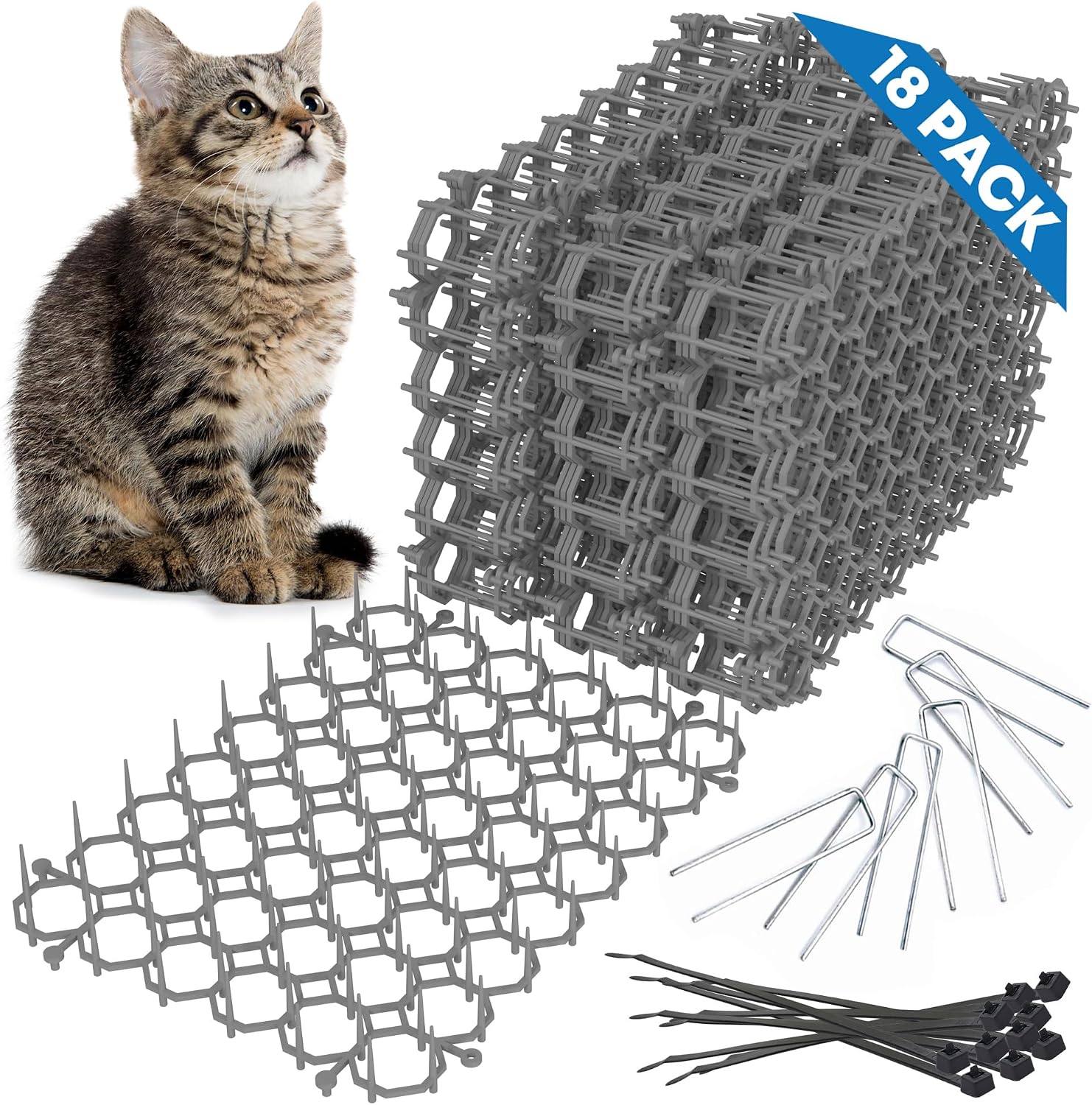 Petfolio cat deterrent scat mat 18 pack front view