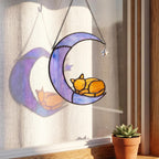 Orange Cat Memorial Stained Glass Suncatcher,Loss Sympathy Gifts - Image 4