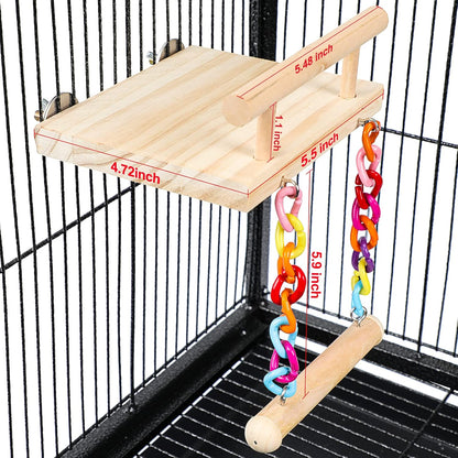 FrgKbTm parakeet play gym playground structure close up