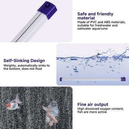 Hygger premium quiet oxygen diffuser kit with air tube accessories