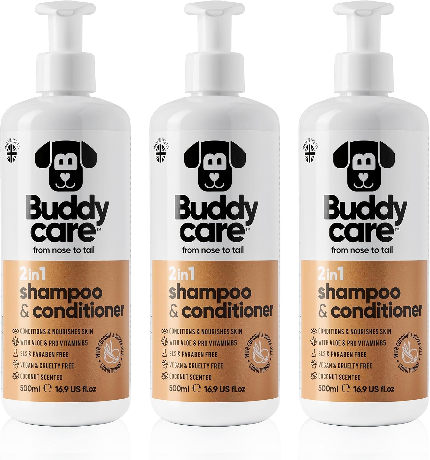 Buddycare Vanilla & Shea Butter Dog Shampoo - (16.90oz) Itch Relief & Dog Shampoo Sensitive Skin Care, Dog Shampoo and Conditioner, Premium Dog Grooming Supplies for All Breeds - Image 13