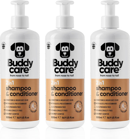 Buddycare Vanilla & Shea Butter Dog Shampoo - (16.90oz) Itch Relief & Dog Shampoo Sensitive Skin Care, Dog Shampoo and Conditioner, Premium Dog Grooming Supplies for All Breeds - Image 13