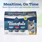 Blue Buffalo Tastefuls Flaked Adult Wet Cat Food Variety Pack (Tuna, Chicken, Fish & Shrimp), Natural Ingredients Enhanced with Vitamins, Minerals & Other Nutrients, 5.5-oz. Each (24 Cans) - Image 10