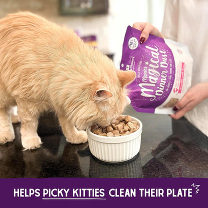 Stella & Chewy's Freeze-Dried Raw Cat & Kitten Food Topper - Magical Dinner Dust - Premium Wild-Caught Salmon & Cage-Free Chicken - Grain-Free, Protein-Rich - Perfect For Picky Eaters - 7 oz - Image 11