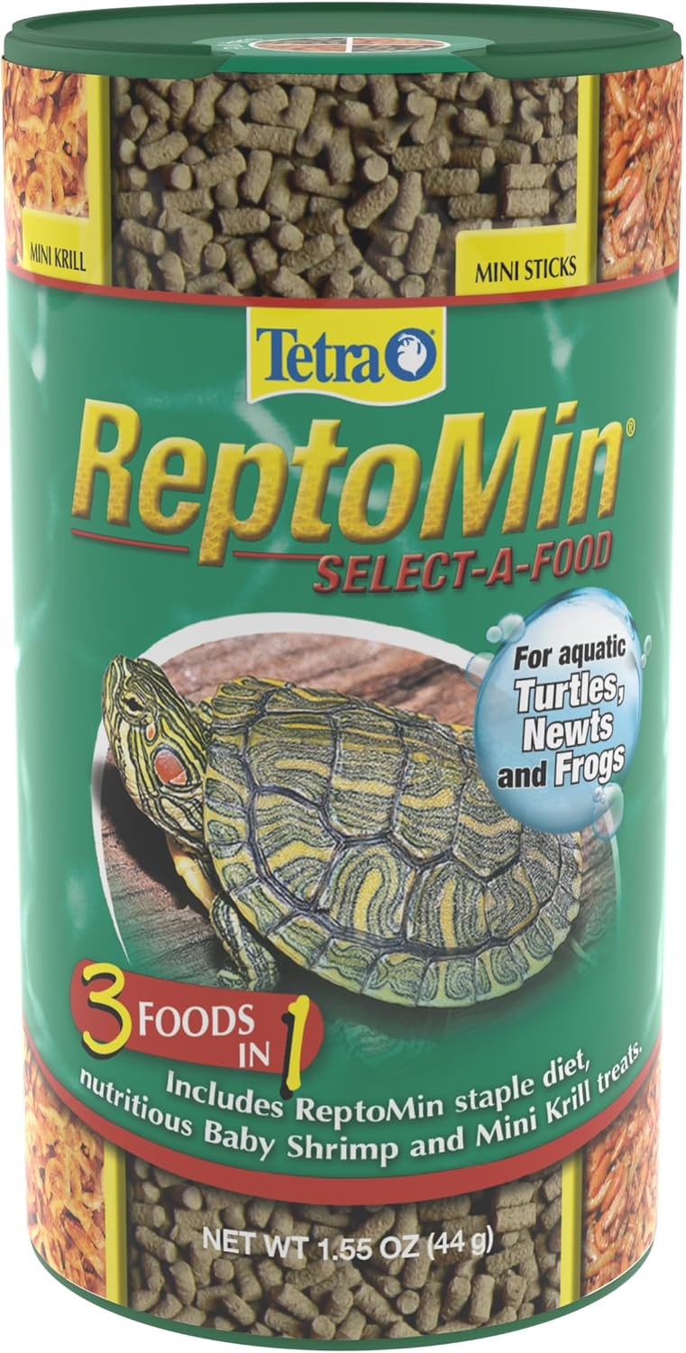 Tetra ReptoMin 3-in-1 Select-A-Food, 1.94 Ounces (55 Grams), Food and Treats Formulated for Aquatic Turtles - Image 12