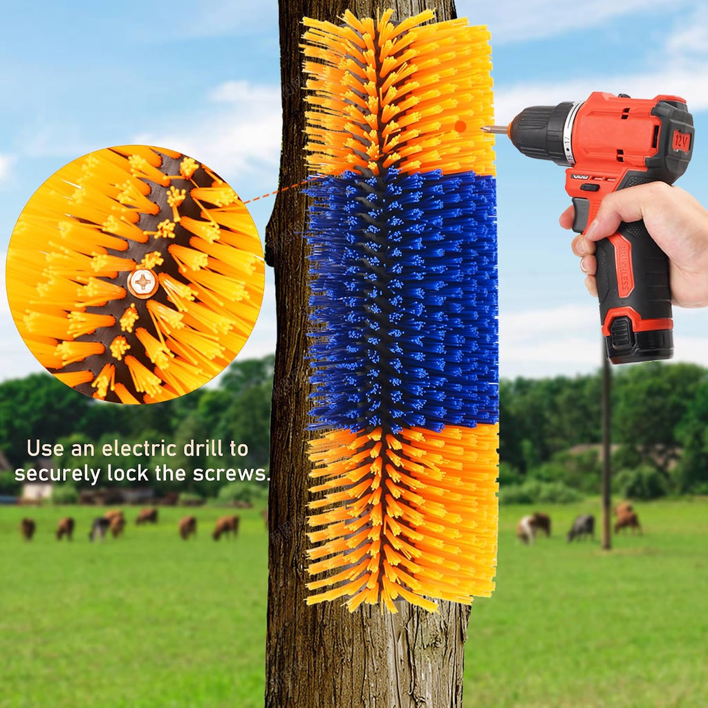 Mounting hardware included with Kunbeien cattle brush kit