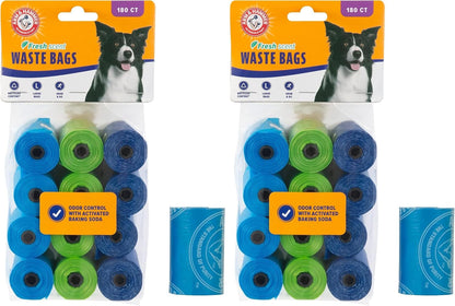 Arm & Hammer Easy-Tear Disposable Dog And Cat Waste Bags With Activated Baking Soda, 180 Dog Poop Bags, 9 x 14 Inches - Image 9