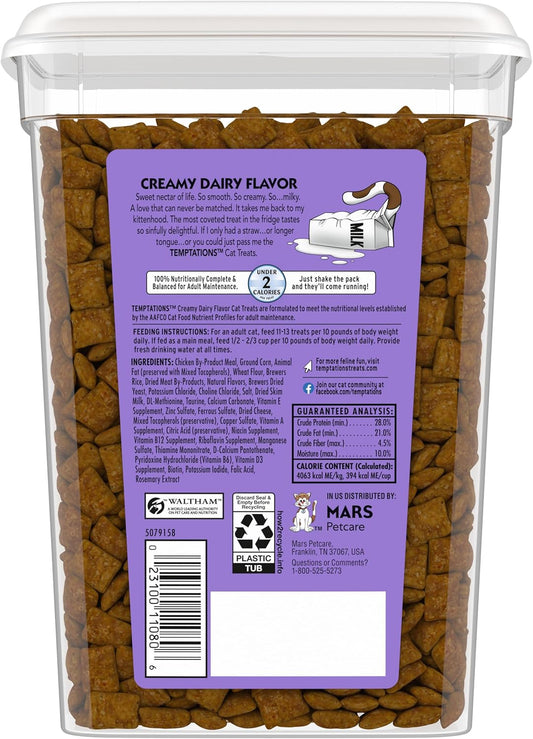 Temptations dual textured crunchy outside soft inside cat treats value size container