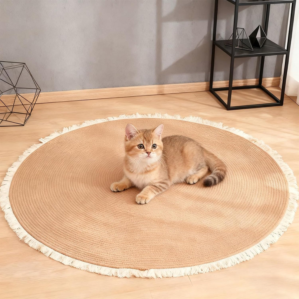 Xanadued cotton rope area rug for cats front view