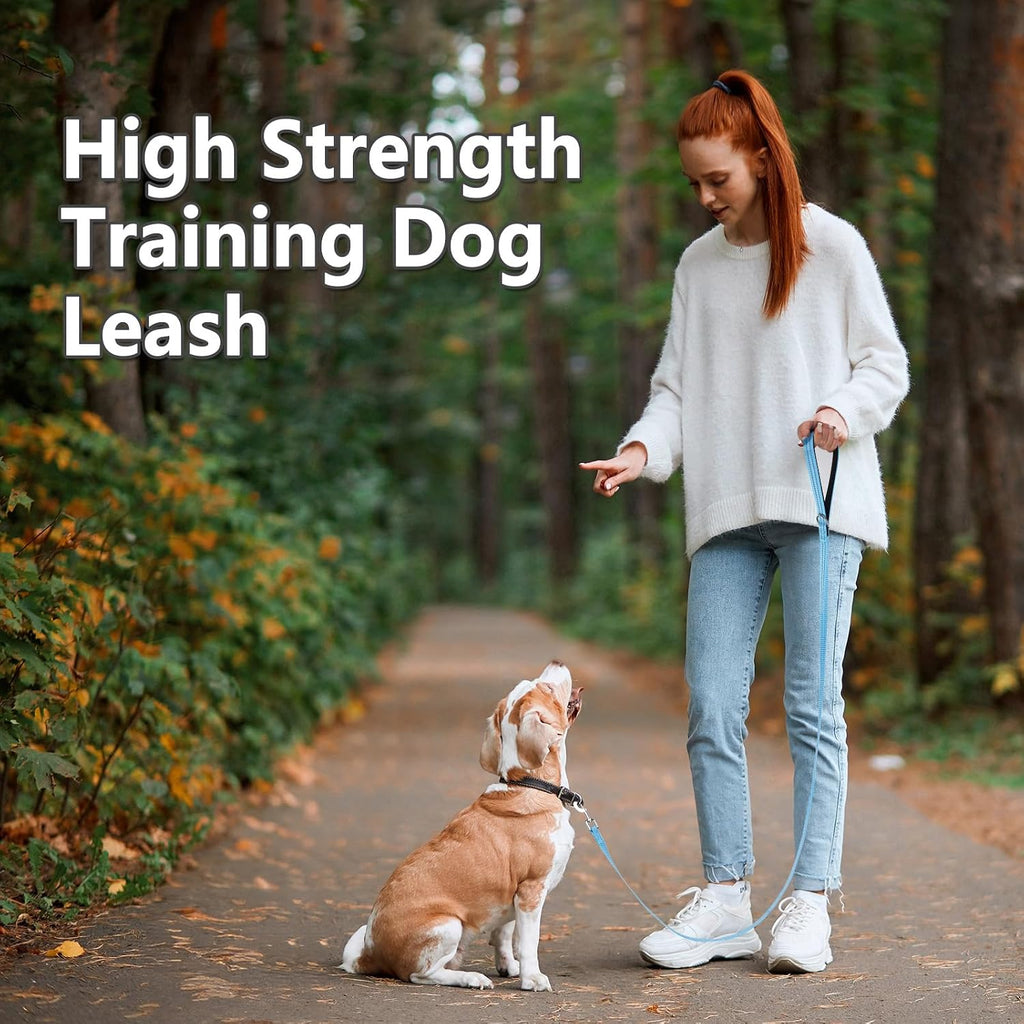 Long Dog Leash XiaZ Training Leashes 10/15/20/30/50/100ft Long Lead for Dogs 10ft Training Leash for Outside Blue 10 Foot Nylon Padded Handle Reflective Hiking Yard - Image 9