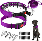 Prong Training Collar with Comfort Tips and Quick Release Snap Buckle - Dog Choke Pinch Collar with Nylon Cover - Image 9