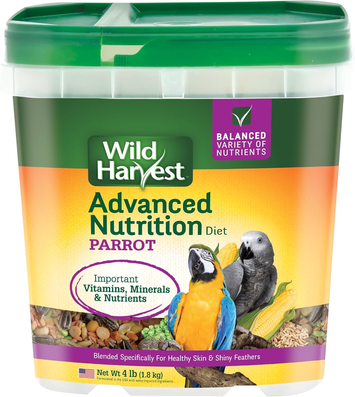 Wild Harvest Advanced Nutrition Parrot 8 Pounds, Seed, Grain And Vegetable Mix - Image 9