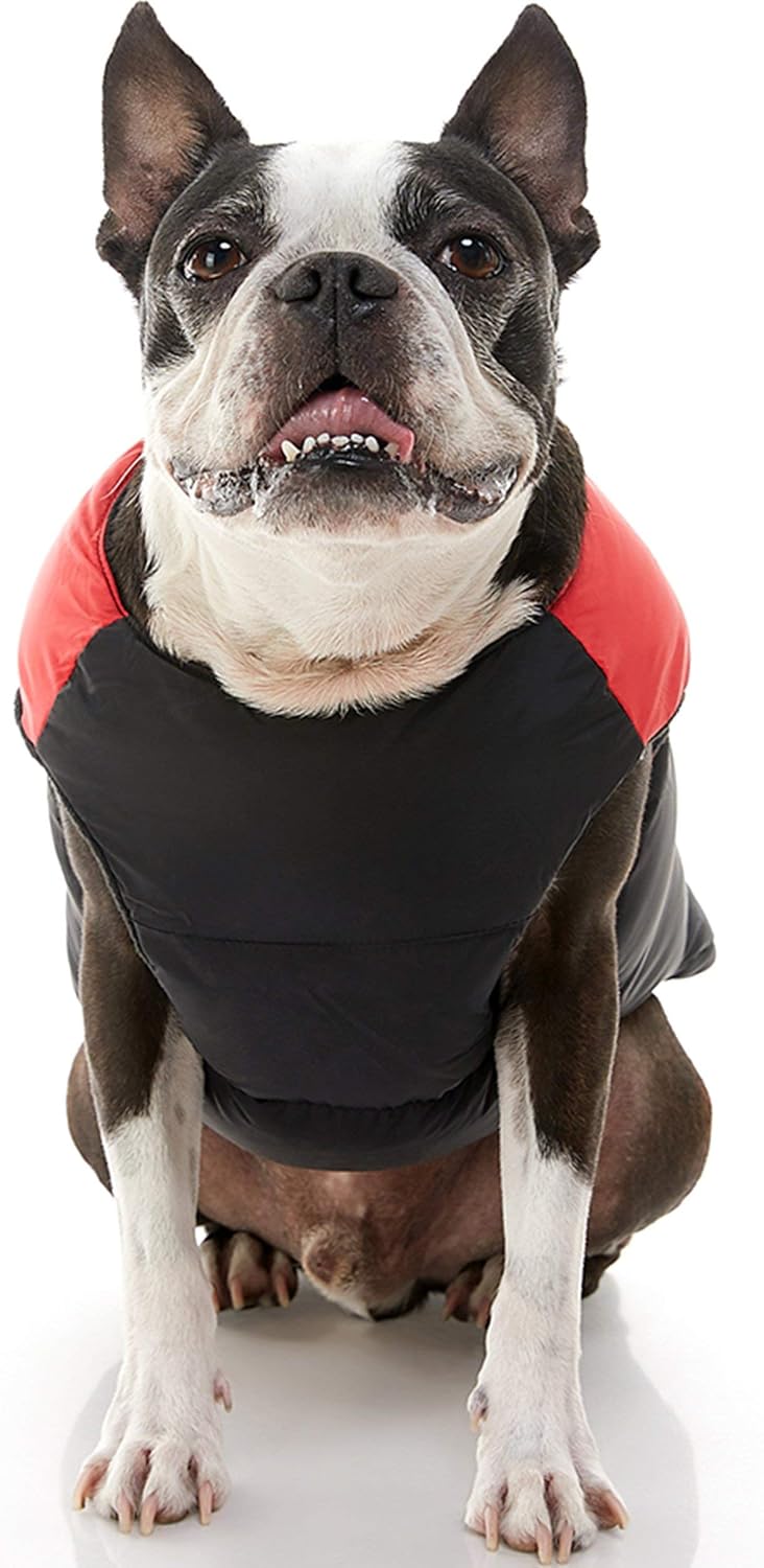 Gooby dog jacket red with back zipper detail