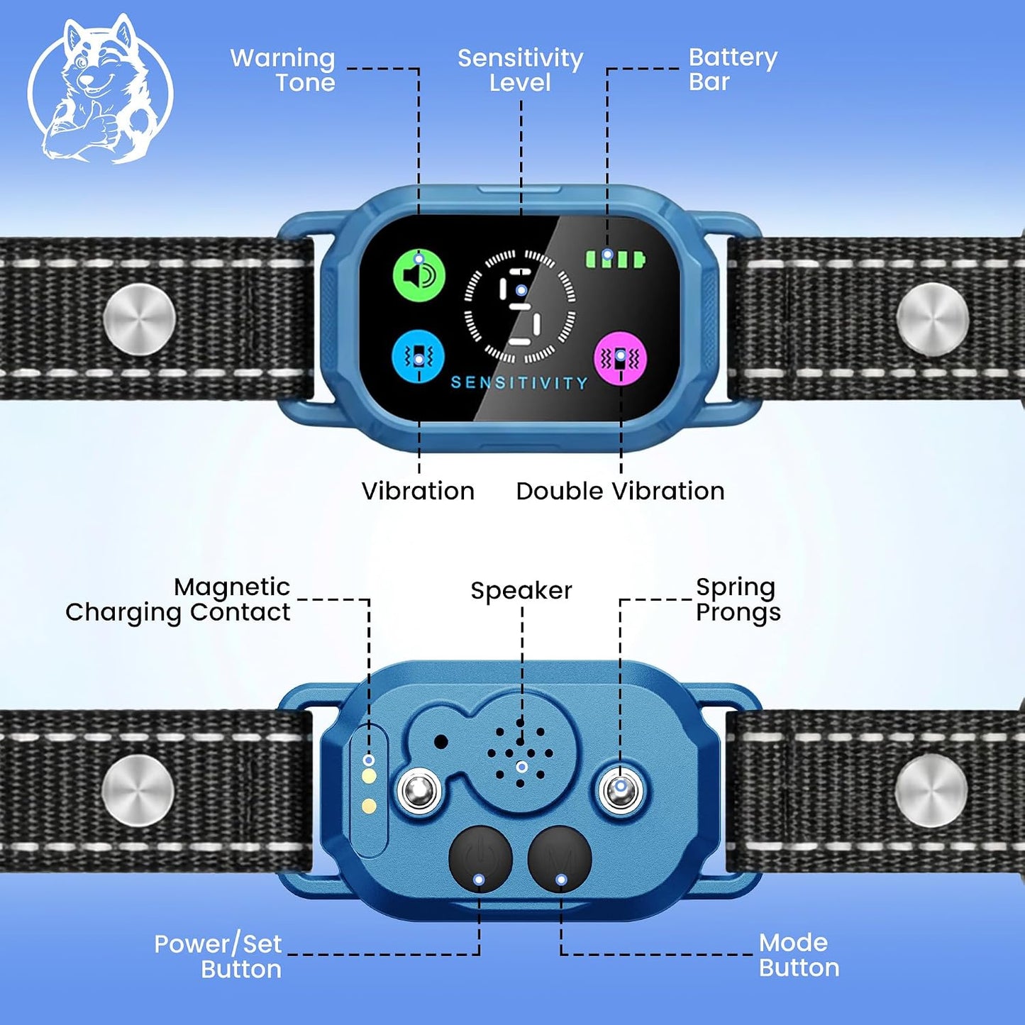Uberdawgz training collar with handheld remote control