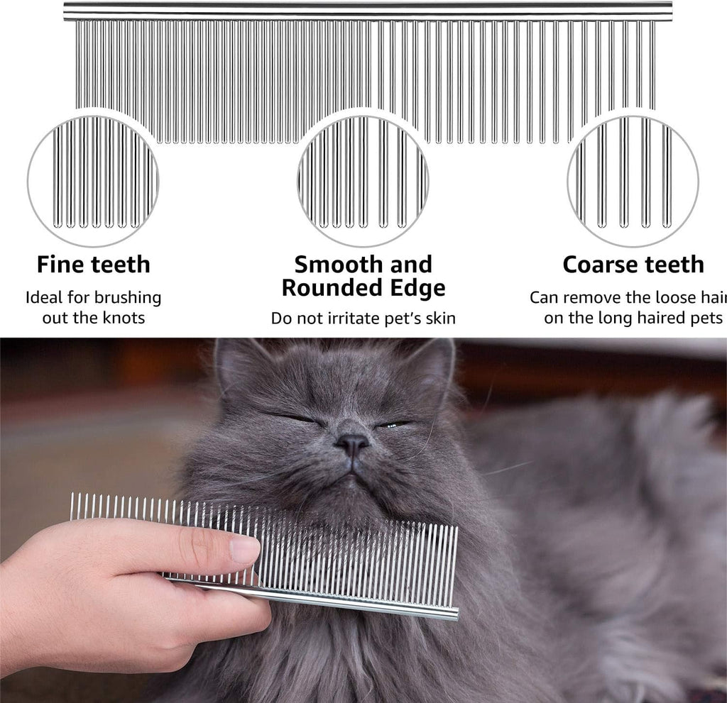 Different types of metal teeth for dog and cat grooming