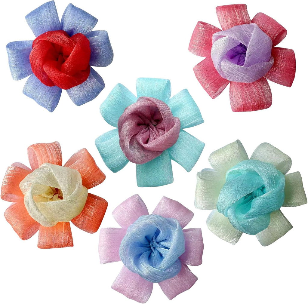 6Pcs Dog Collar Accessories, Floral Charms Decorations for Cats and Dogs - Image 9
